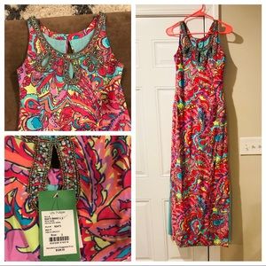 Lilly Pulitzer beaded maxi dress